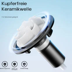 SunSun CTP-2800 SuperECO Teichpumpe 3000 l/h / 10 W, energiesparende Filterpumpe, Bachlaufpumpe für Koiteiche, Umwälzpumpe, Gartenteichpumpe