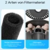 SunSun CUP-809 Aquarium Innenfilter 700 l/h 4in1 Filter mit Pumpe für Aquarium, UVC Klärer und Sauerstoffschlauch, mit Filterschwamm und Bioballs