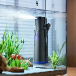 SunSun CUP-809 Aquarium Innenfilter 700 l/h 4in1 Filter mit Pumpe für Aquarium, UVC Klärer und Sauerstoffschlauch, mit Filterschwamm und Bioballs