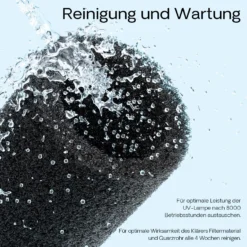 SunSun CUP-609 Aquarium Innenfilter 2000 l/h mit Pumpe für Aquarium 6W und UVC Klärer 9W inkl. Filterschwamm und Schutzkorb