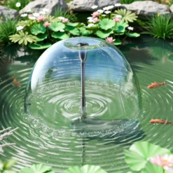 SunSun CUP-359 Springbrunnenpumpe mit Filter, 4 Fontänendüsen 2000l/h 45W und 9W UVC Klärer Teichpumpe für Gartenteich Koiteich Biofilter