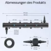 SunSun CUV-272 Teichklärer 6000 l/h / 72 W UVC, Vorklärgerät für Teichfilter & Teichpumpe, Wasserklärer mit UV-Lampe, Lichtfilter zur Algenbekämpfung