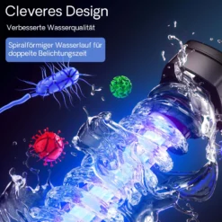 SunSun CUV-272 Teichklärer 6000 l/h / 72 W UVC, Vorklärgerät für Teichfilter & Teichpumpe, Wasserklärer mit UV-Lampe, Lichtfilter zur Algenbekämpfung