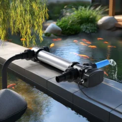 SunSun CUV-736 Teichklärer 7000 l/h / 36 W UVC, Vorklärgerät für Teichfilter & Teichpumpe, Wasserklärer mit UV-Lampe, Lichtfilter zur Algenbekämpfung