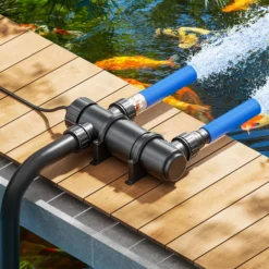 SunSun CUV-111 Teichklärer 1700 l/h / 11 W UVC, Vorklärgerät für Teichfilter & Teichpumpe, Wasserklärer mit UV-Lampe, Lichtfilter zur Algenbekämpfung