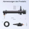 SunSun CUV-155 Teichklärer 5000 l/h / 55 W UVC, Vorklärgerät für Teichfilter & Teichpumpe, Wasserklärer mit UV-Lampe, Lichtfilter zur Algenbekämpfung