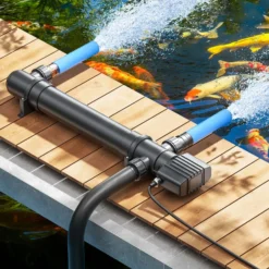 SunSun CUV-155 Teichklärer 5000 l/h / 55 W UVC, Vorklärgerät für Teichfilter & Teichpumpe, Wasserklärer mit UV-Lampe, Lichtfilter zur Algenbekämpfung