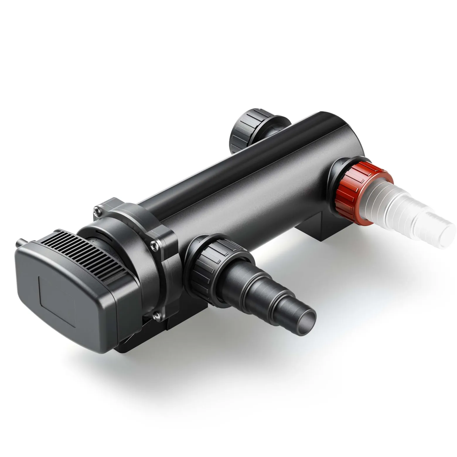 SunSun CUV-318 Teichklärer 3000 l/h / 18 W UVC Vorklärgerät für Teichfilter & Teichpumpe Wasserklärer mit UV-Lampe Lichtfilter zur Algenbekämpfung