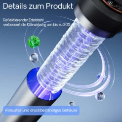 SunSun CUV-655 Teichklärer 8000 l/h / 55 W UVC, Vorklärgerät für Teichfilter & Teichpumpe, Wasserklärer mit UV-Lampe, Lichtfilter zur Algenbekämpfung