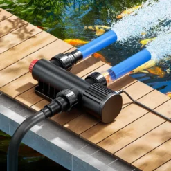 SunSun CUV-209 Teichklärer 1500 l/h / 9 W UVC, Vorklärgerät für Teichfilter & Teichpumpe, Wasserklärer mit UV-Lampe, Lichtfilter zur Algenbekämpfung