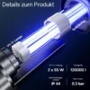 SunSun CUV-2110 Teichklärer 8000 l/h / 110 W UVC für Teichgrößen bis 120.000 Liter, Vorklärgerät für Teichfilter & Teichpumpe, Wasserklärer mit UV-Lampe, Lichtfilter zur Algenbekämpfung