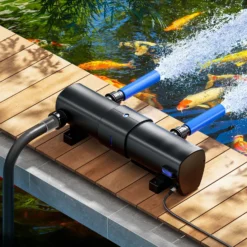 SunSun CUV-2110 Teichklärer 8000 l/h / 110 W UVC für Teichgrößen bis 120.000 Liter, Vorklärgerät für Teichfilter & Teichpumpe, Wasserklärer mit UV-Lampe, Lichtfilter zur Algenbekämpfung
