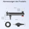 SunSun CUV-324 Teichklärer 5000 l/h / 24 W UVC, Vorklärgerät für Teichfilter & Teichpumpe, Wasserklärer mit UV-Lampe, Lichtfilter zur Algenbekämpfung