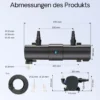 SunSun CUV-2072 Teichklärer 8000 l/h / 72 W UVC für Teichgrößen bis 90.000 Liter, Vorklärgerät für Teichfilter & Teichpumpe, Wasserklärer mit UV-Lampe, Lichtfilter zur Algenbekämpfung