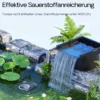 SunSun CWF-400 Wasserfall Filter 14000 l/h mit 400 mm Auslaufbreite, Wasserspiel mit integriertem Filterelement für Gartenteich