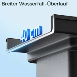 SunSun CWF-400 Wasserfall Filter 14000 l/h mit 400 mm Auslaufbreite, Wasserspiel mit integriertem Filterelement für Gartenteich
