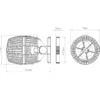 SunSun CW-140 Strömungspumpe 1200-15000 l/h 40 W Aquarium Pumpe mit einstellbarer Wellenform, Wellenzyklus und Pumpleistung, mit Tag- und Nachmodus