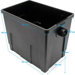 SunSun Ersatzteil Filterwanne für Bio Teichfilter CBF-200T CBF-200U CBF-200 – Durchlauffilter Teich bis 8000L Teichvolumen – bis 2300l/h – mit Thermometer – Filter Biofilter Koiteich – Filteranlage