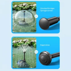SunSun Ersatzteil für Aquariumpumpe CQB-/CTP-/CHJ-Serie Aufsatz Set 4, Aufsatzset mit Springbrunnendüse für Teichpumpe, effiziente Aquariumpumpe
