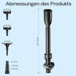 SunSun Ersatzteil für Aquariumpumpe JTP-Serie Aufsatz Set 2, Aufsatzset mit Springbrunnendüse für Teichpumpe, effiziente Aquariumpumpe