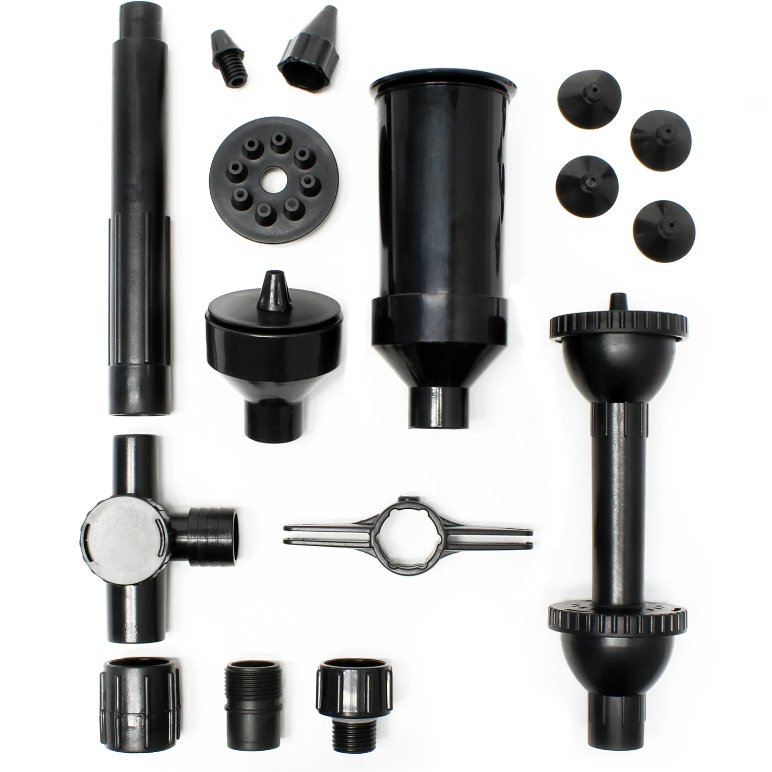 SunSun Ersatzteil für Aquariumpumpe HJ-1543/1843 Aufsatz Set 3, Aufsatzset mit Springbrunnendüse für Teichpumpe, effiziente Aquariumpumpe