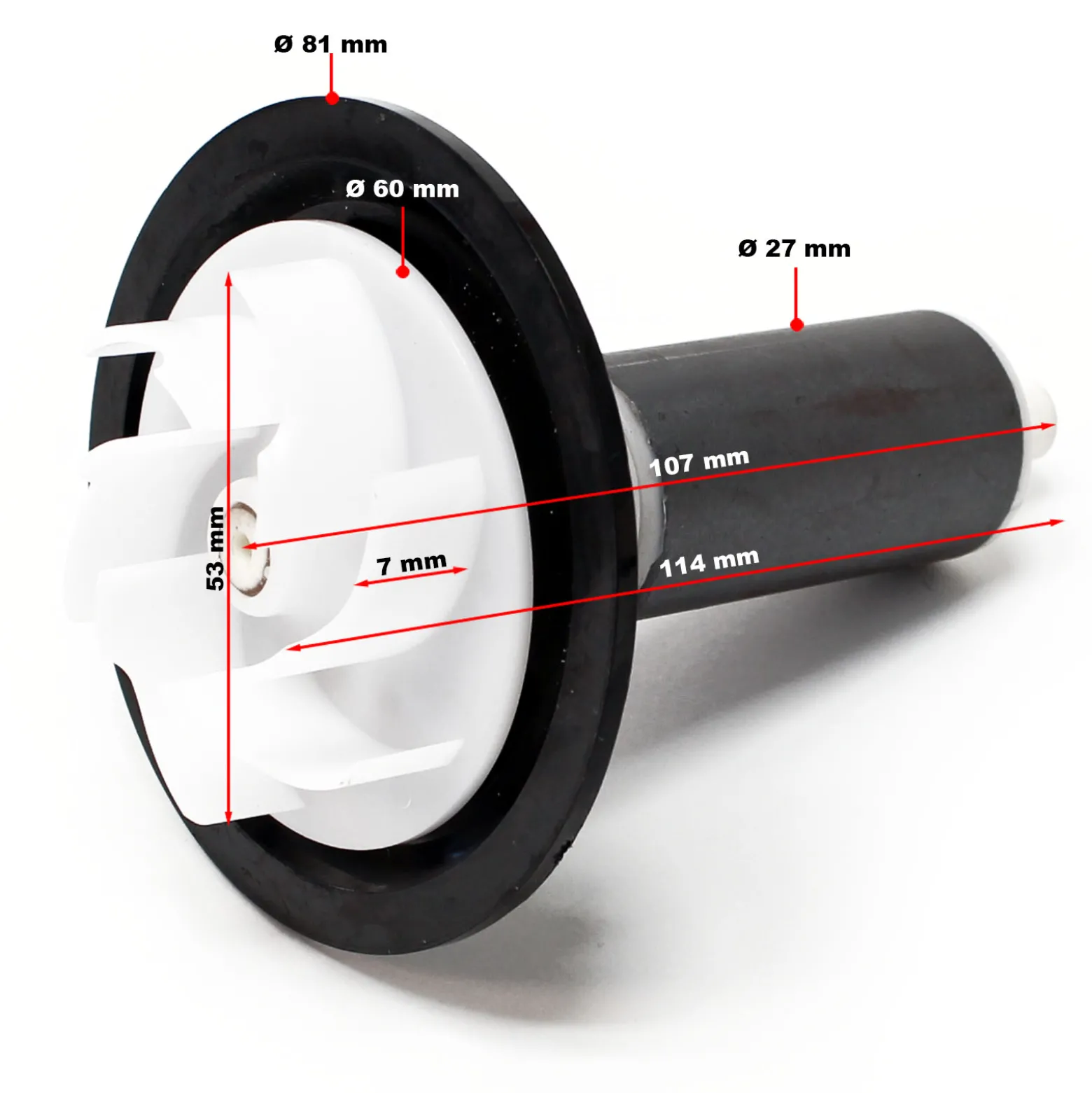 SunSun Ersatzteil für CET-8000 SuperEco Teichpumpe – Rotor Set – für Teich, Gartenpumpe, Skimmer, Bachlauf Zubehör