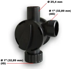 SunSun Ersatzteil für CQB CTP CHJ Springbrunnenpumpe – T-Stück – Schlauchverbinder – für Teich, Gartenpumpe, Skimmer, Bachlauf Zubehör