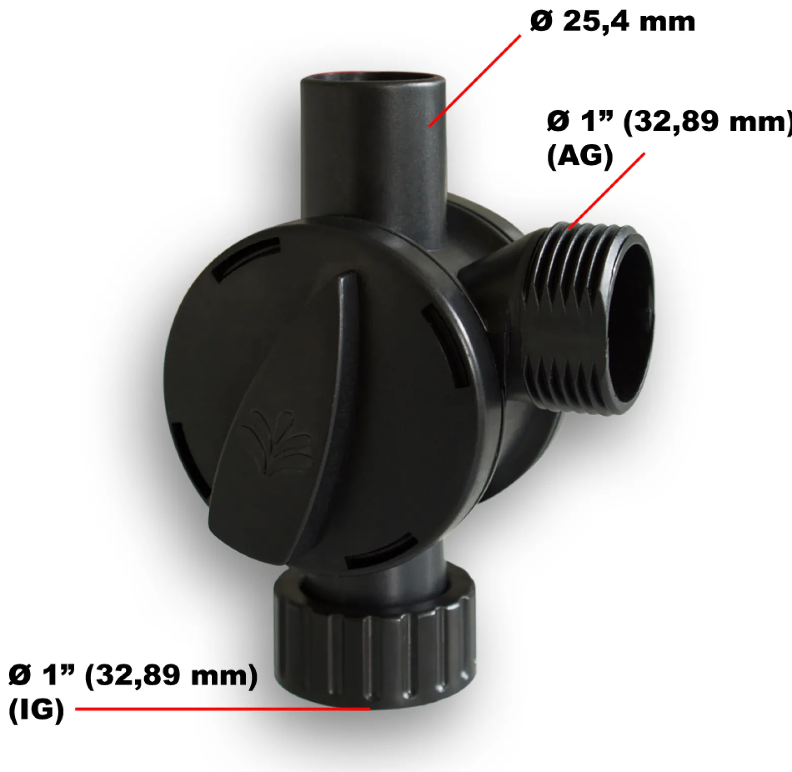 SunSun Ersatzteil für CQB CTP CHJ Springbrunnenpumpe – Einstellbares T-Stück – für Teich, Gartenpumpe, Skimmer, Bachlauf Zubehör
