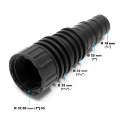 SunSun Ersatzteil für CQP-4500P Teichpumpe – Schlauchstufentülle – 20/25/32/37,5 mm – für Teich, Gartenpumpe, Skimmer, Bachlauf Zubehör