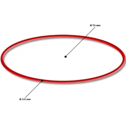 SunSun Ersatzteil für CUV 300er und 600er Serie Teichklärer – O-Ring – für Teichfilter, UV Leuchtmittel, UVC Klärer Zubehör