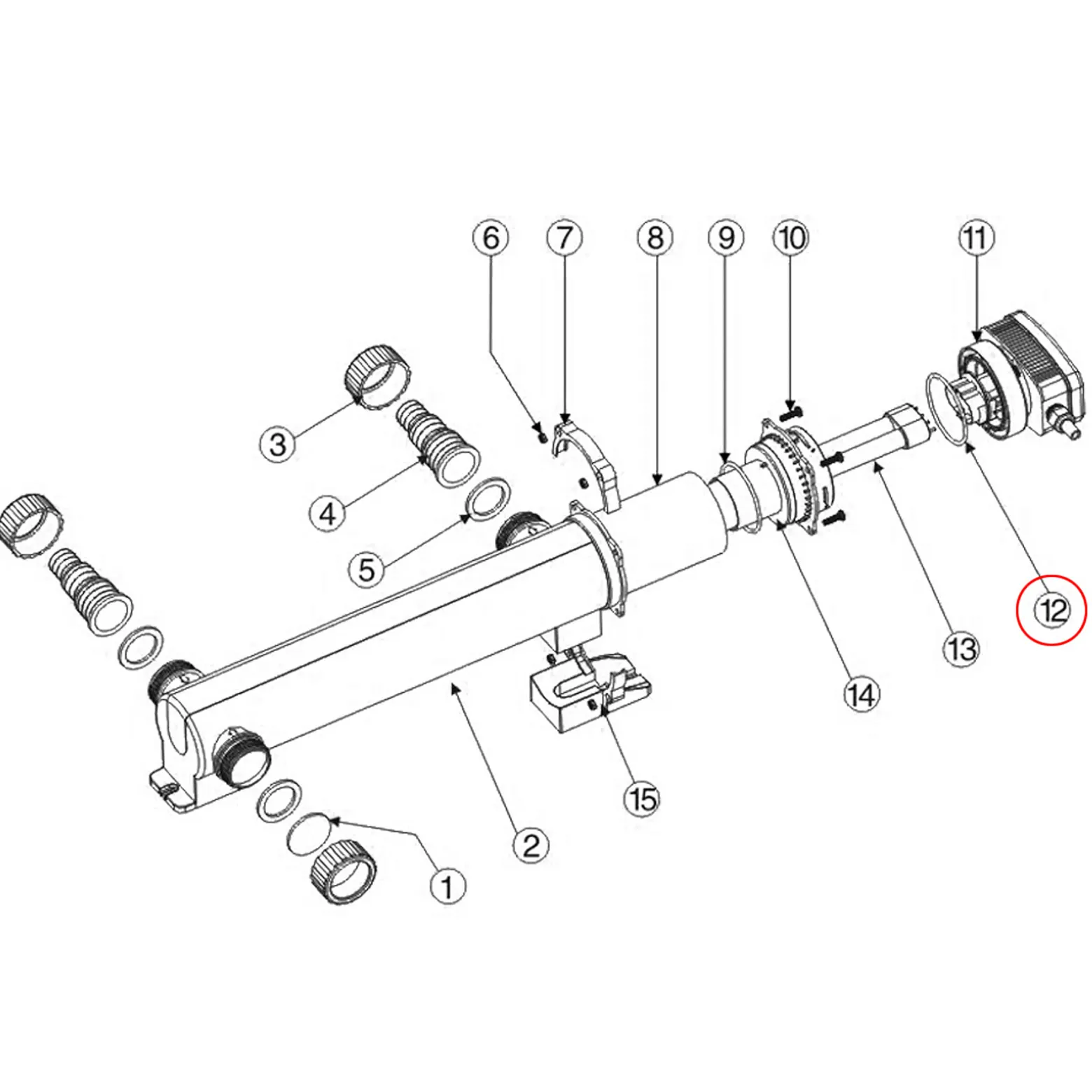 SunSun Ersatzteil für CUV 300er und 600er Serie Teichklärer – O-Ring 2 – für Teichfilter, UV Leuchtmittel, UVC Klärer Zubehör