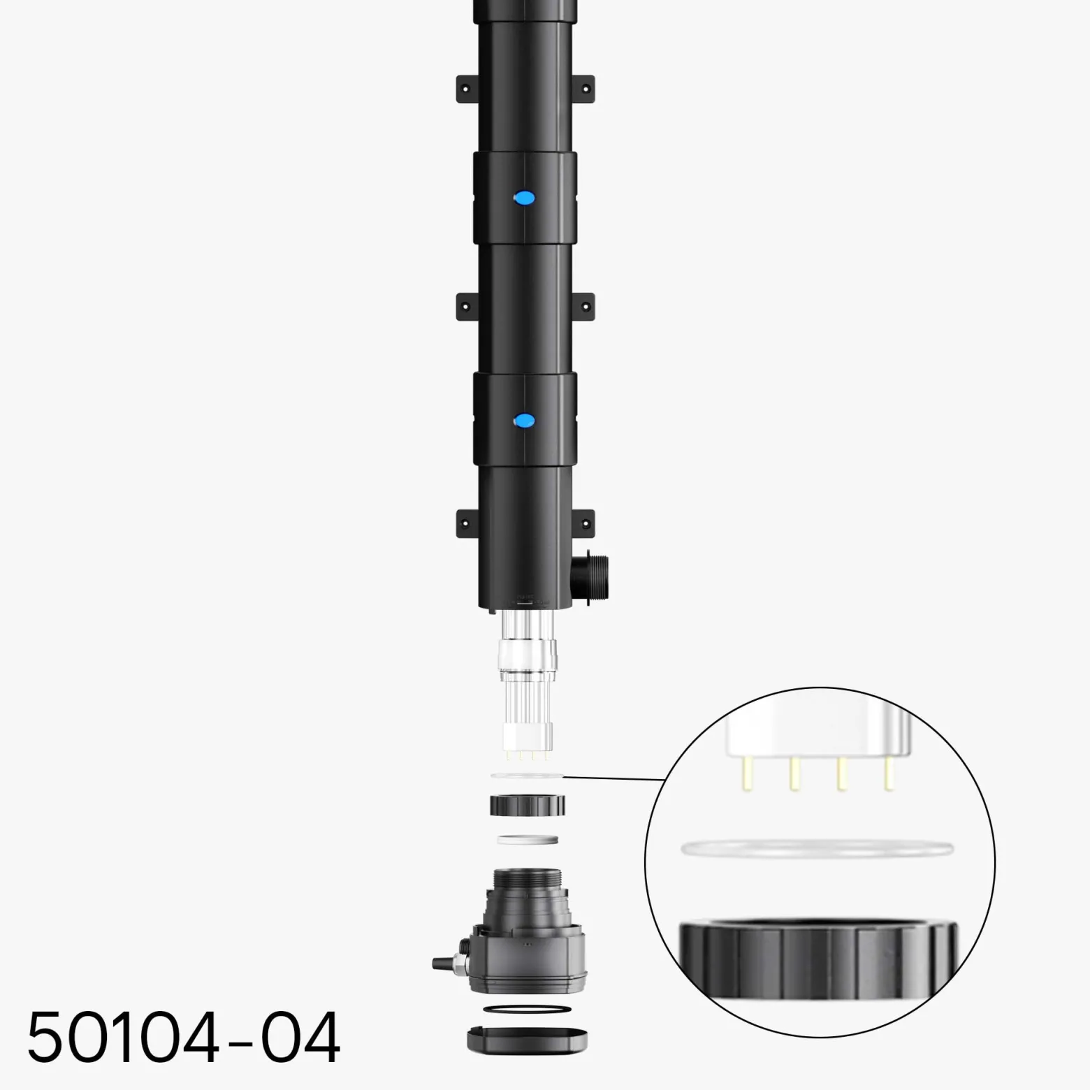 SunSun Ersatzteil für CUV-272 Teichklärer – O-Ring 2 – für Teichfilter, UV Leuchtmittel, UVC Klärer Zubehör