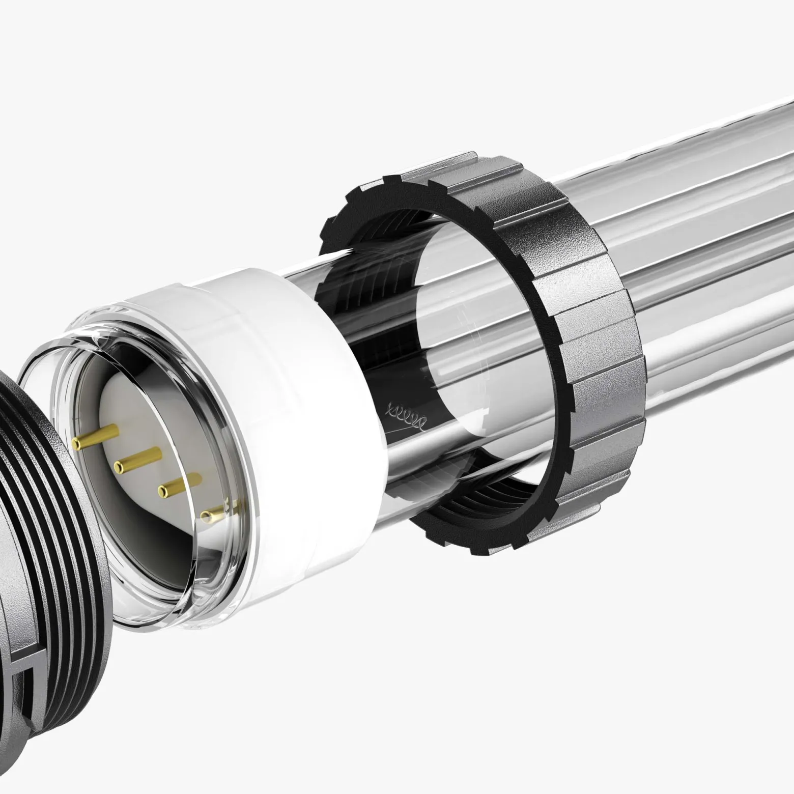 SunSun Ersatzteil für CUV-236 Teichklärer– Quarzglasfixierung A – für Teichfilter, für UV Leuchtmittel, UVC Klärer Zubehör