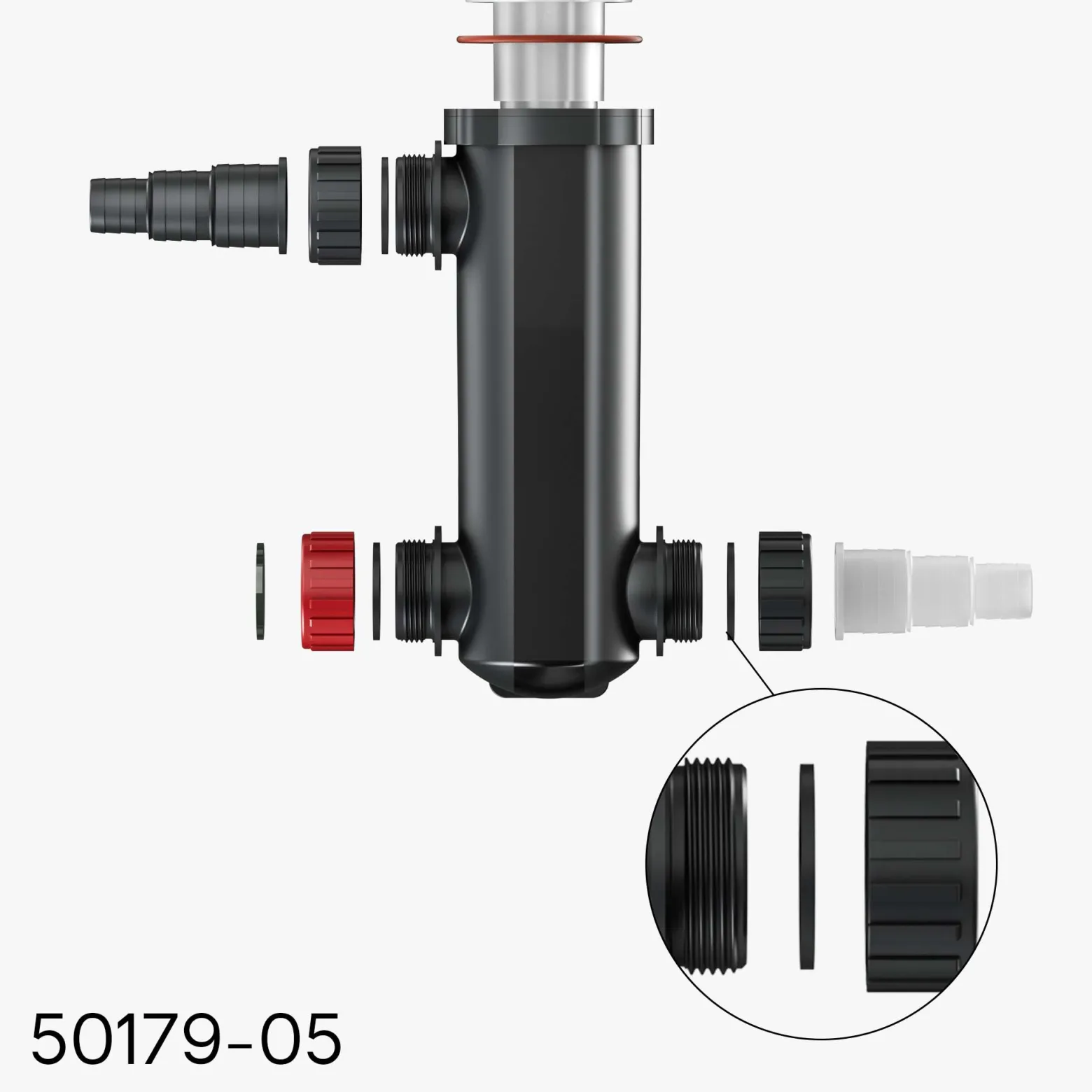 Sun Sun Ersatzteil für CUV-318 Teichklärer – Gummiring – für Teichfilter, UV Leuchtmittel, UVC Klärer Zubehör