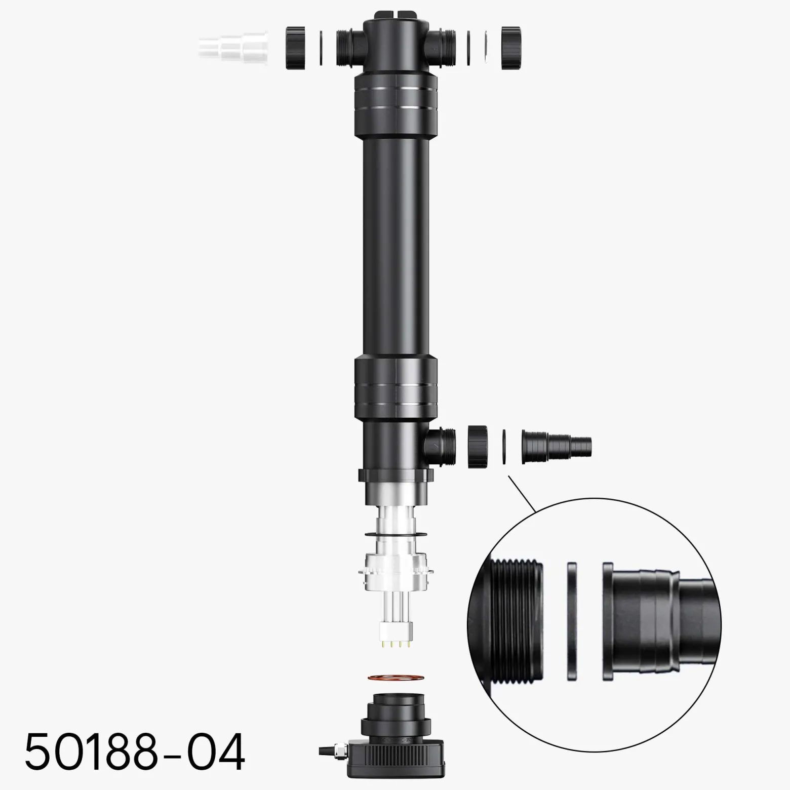 Sun Sun Ersatzteil für CUV-636 Teichklärer – Gummiring – für Teichfilter, UV Leuchtmittel, UVC Klärer Zubehör