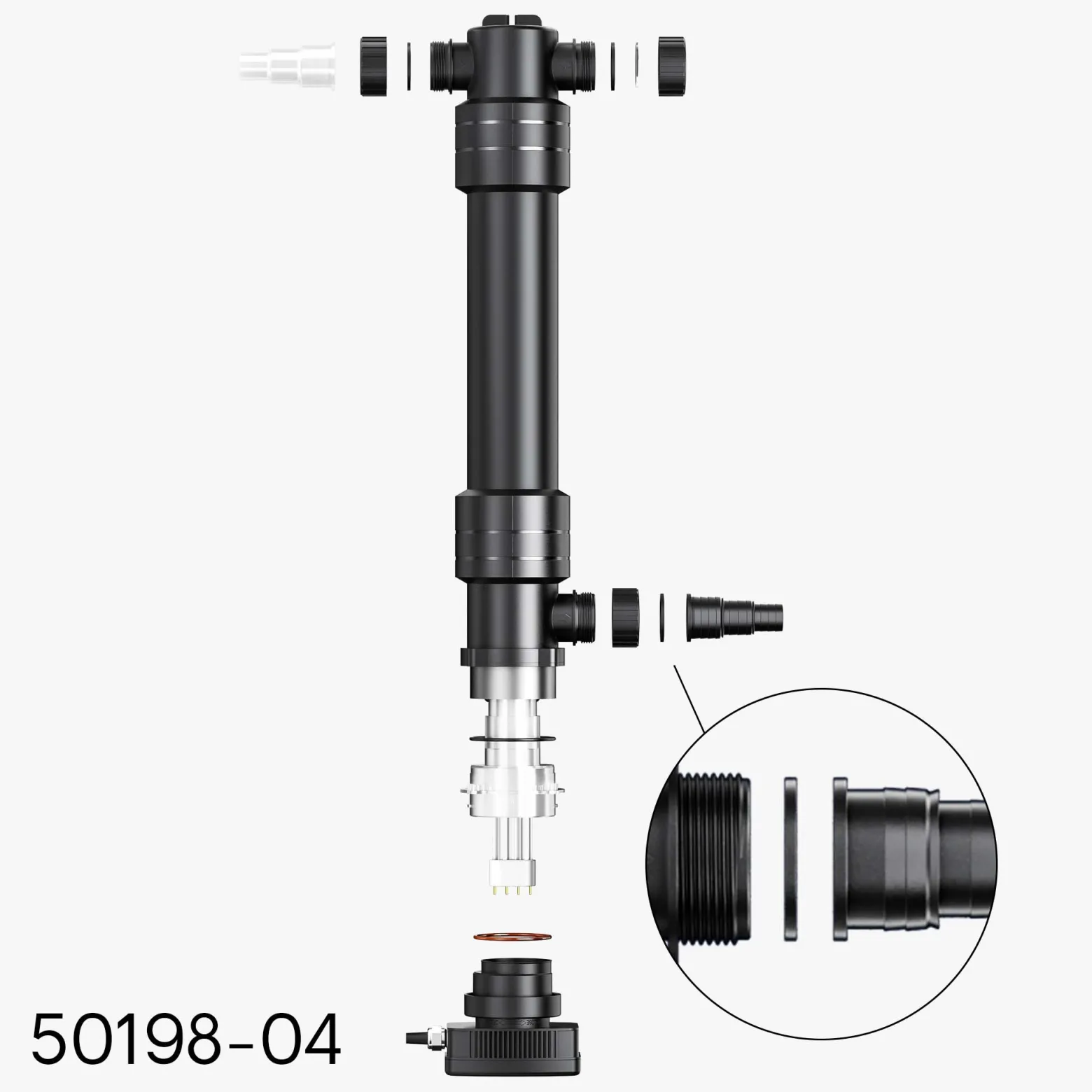 Sun Sun Ersatzteil für CUV-6110 Teichklärer – Gummiring – für Teichfilter, UV Leuchtmittel, UVC Klärer Zubehör