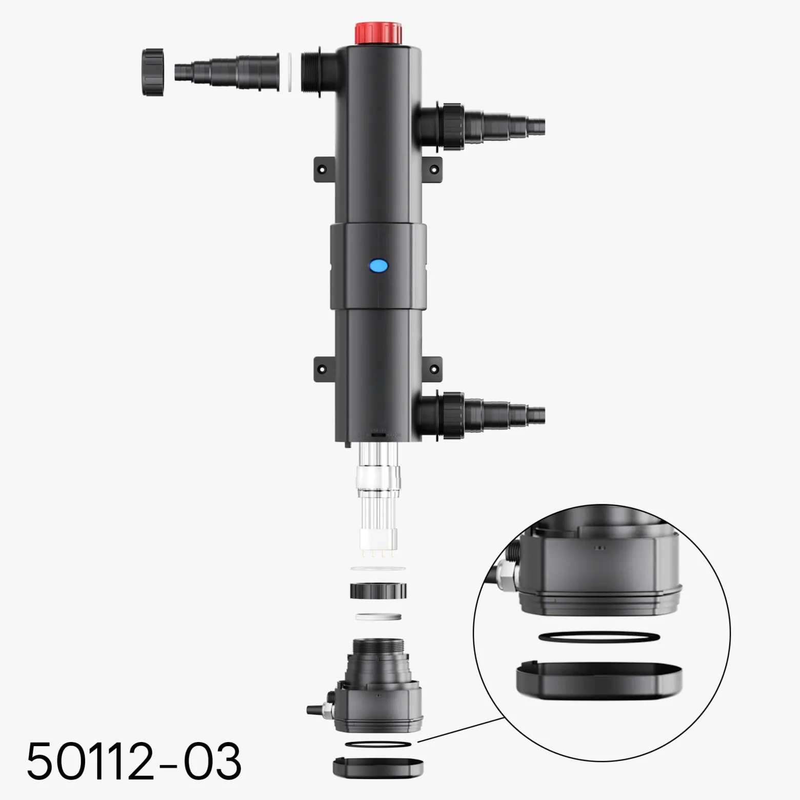 SunSun Ersatzteil für CUV-218 Teichklärer – O-Ring – für Teichfilter, UV Leuchtmittel, UVC Klärer Zubehör