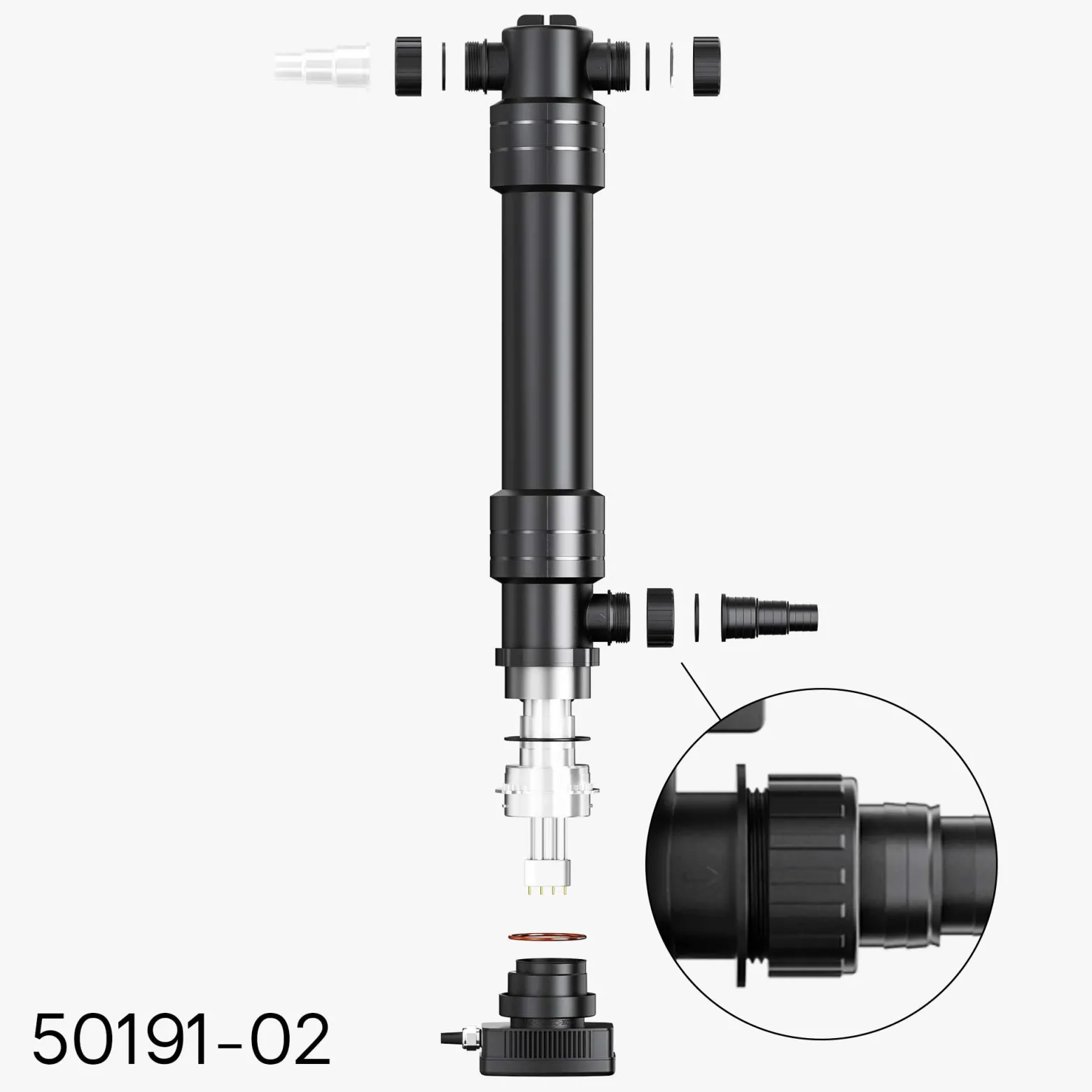 Sun Sun Ersatzteil für CUV-672 Teichklärer – Schraubring – für Teichfilter, UV Leuchtmittel, UVC Klärer Zubehör