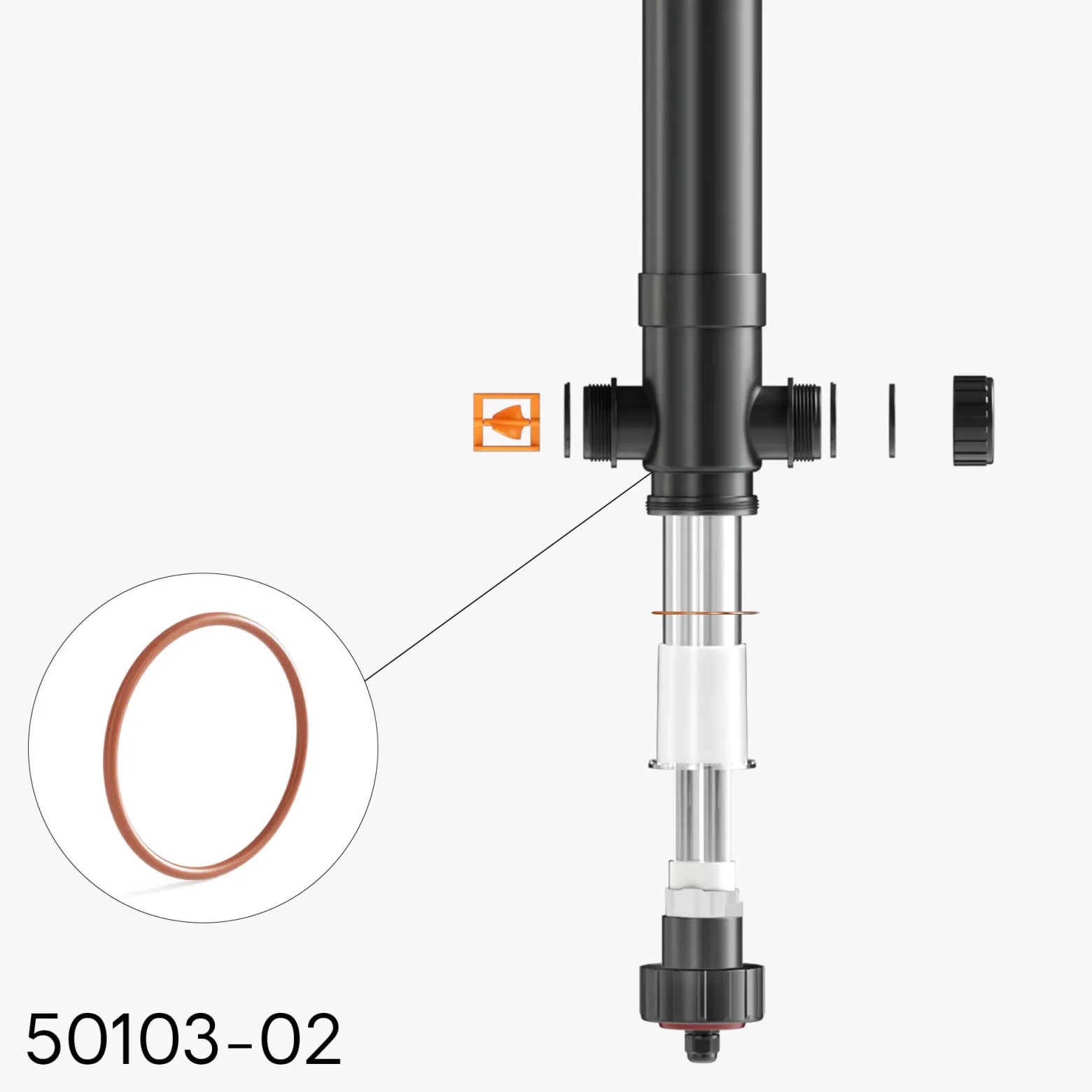 SunSun Ersatzteil für CUV-172 Teichklärer – O-Ring – für Teichfilter, UV Leuchtmittel, UVC Klärer Zubehör