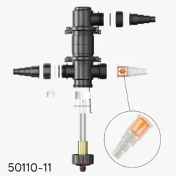 SunSun Ersatzteil für CUV-111 Teichklärer – Durchflussmesser – für Teichfilter, UV Leuchtmittel, UVC Klärer Zubehör