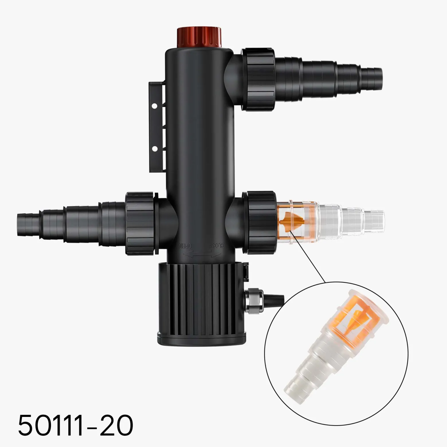 SunSun Ersatzteil für CUV-209 Teichklärer – Durchflussmesser – für Teichfilter, UV Leuchtmittel, UVC Klärer Zubehör