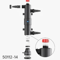 Sun Sun Ersatzteil für CUV-218 Teichklärer – Anzeige Glas – für Teichfilter, UV Leuchtmittel, UVC Klärer Zubehör