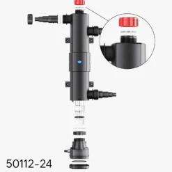 Sun Sun Ersatzteil für CUV-218 Teichklärer – Anzeige Glas – für Teichfilter, UV Leuchtmittel, UVC Zubehör Klärer