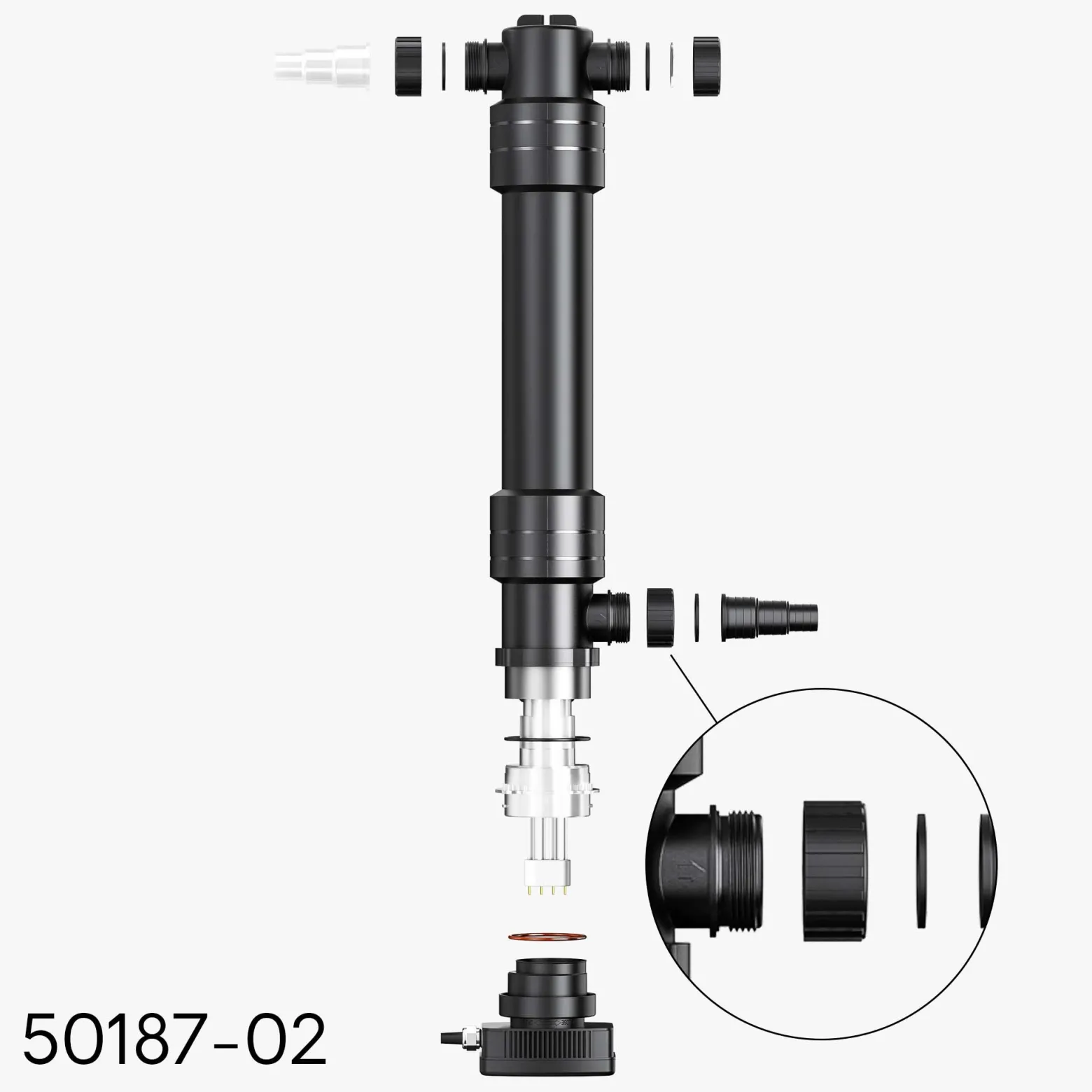 Sun Sun Ersatzteil für CUV-624 Teichklärer – Schraubring – für Teichfilter, UV Leuchtmittel, UVC Klärer Zubehör