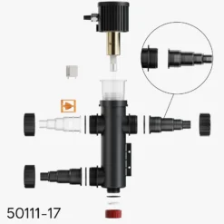 SunSun Ersatzteil für CUV-209 Teichklärer – Schlauchstufentülle – für Teichfilter, UV Leuchtmittel, UVC Klärer Zubehör