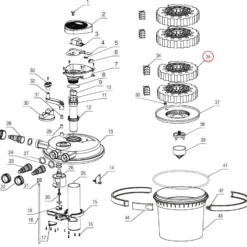 SunSun Ersatzteil für Druckteichfilter CPF-2500 Schwamm gelb, effiziente Teichfilteranlage 6000 l/h, Teichdruckfilter mit UVC-Lampe