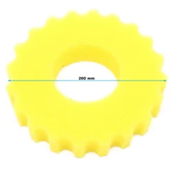 SunSun Ersatzteil für Druckteichfilter CPF-10000 Schwamm gelb, Teichdruckfilter UVC-Lampe 11 W, 10000 l/h Teichfilteranlage