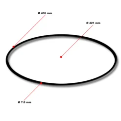 SunSun Ersatzteil für Druckteichfilter CPF-20000/50000 O-Ring 421 x 7,5 mm, Teichdruckfilter UVC-Lampe, effiziente Teichfilteranlage