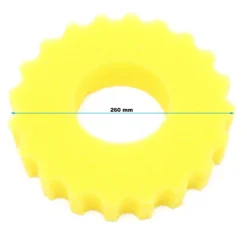 SunSun Ersatzteil für Druckteichfilter CPF-280/380/500 Schwamm gelb, Teichdruckfilter UV-Lampe, 9000 l/h Teichfilteranlage, effiziente Wasserfilterung