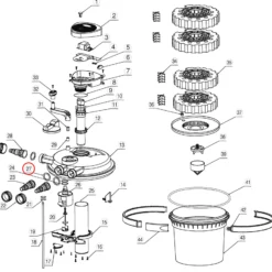 SunSun Ersatzteil für Druckteichfilter CPF-5000 O-Ring Dichtung, Teichdruckfilter UV-Lampe 18 W, 10000 l/h Teichfilteranlage